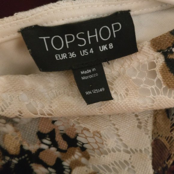 🏷️2/$15 Top Shop Floral Lace A-Line Dress - Picture 7 of 8